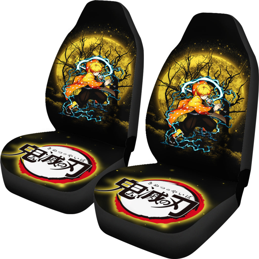 Zenitsu Demon Slayer Moonlight Car Seat Covers