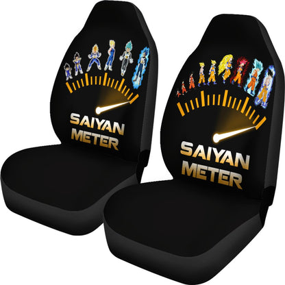 Dragon Ball Car Seat Covers Goku Vegeta Saiyan Meter Seat Covers Black