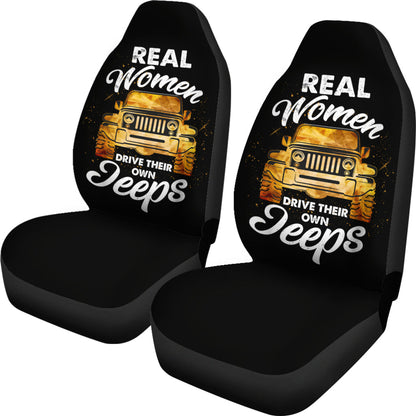 Real Woman Love Jeep Car Seat Cover