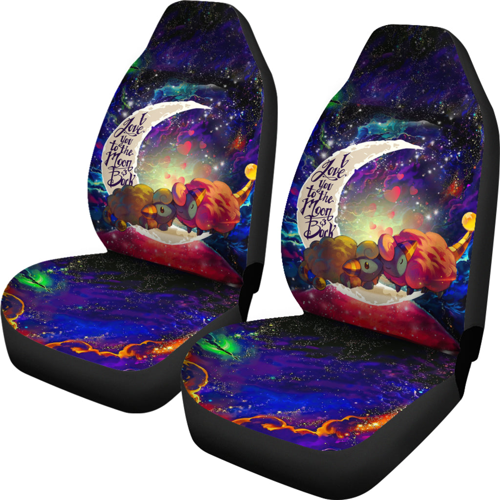Mareep Love You To The Moon Galaxy Car Seat Covers
