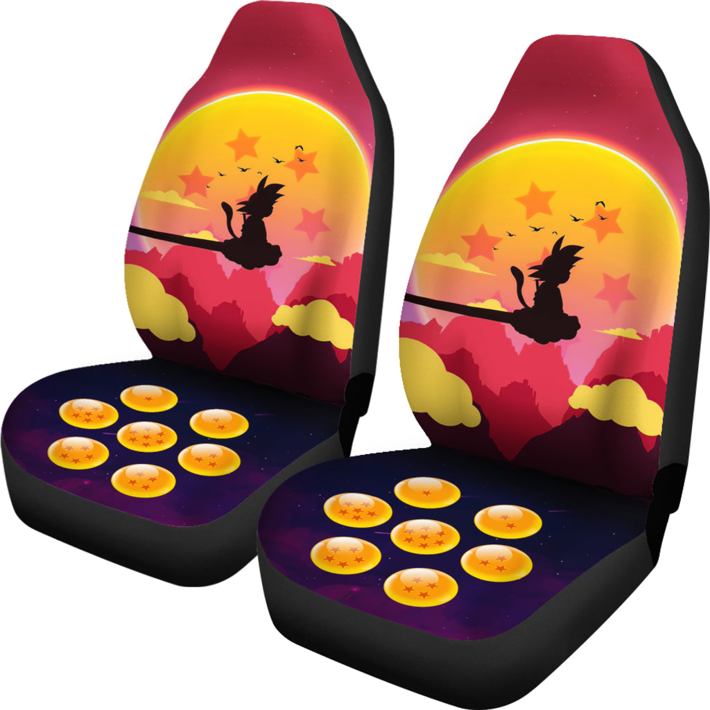 Goku Kid Sunset Dragon Ball Anime Car Seat Covers