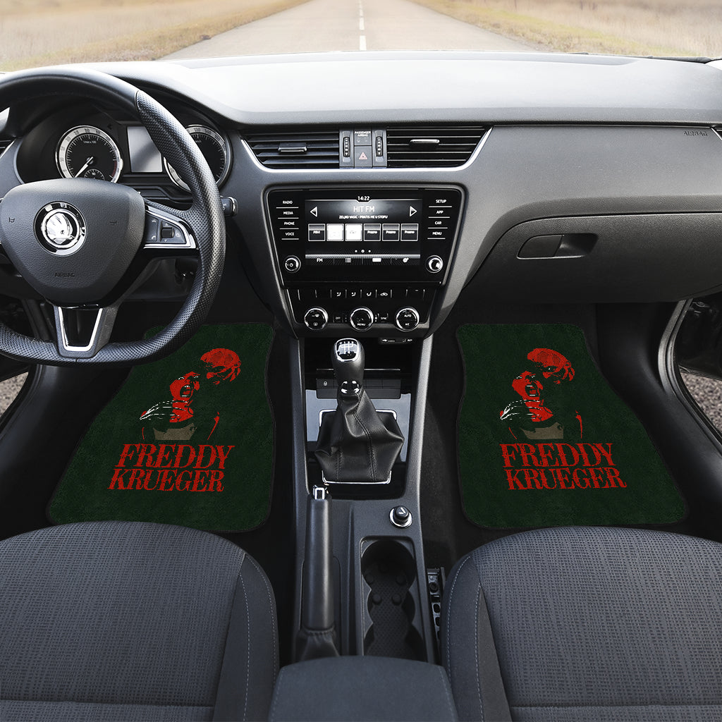 Horror Car Floor Mats A Nightmare On Elm Street Car Floor Mats Horror Freddy Krueger Halloween Car Mats