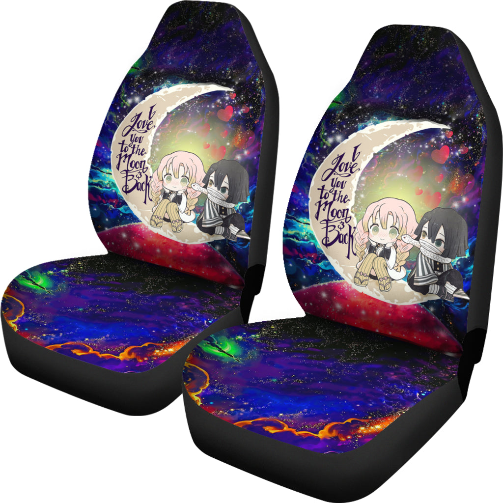 Kanroji And Kaburamaru Demon Slayer Love You To The Moon Galaxy Car Seat Covers