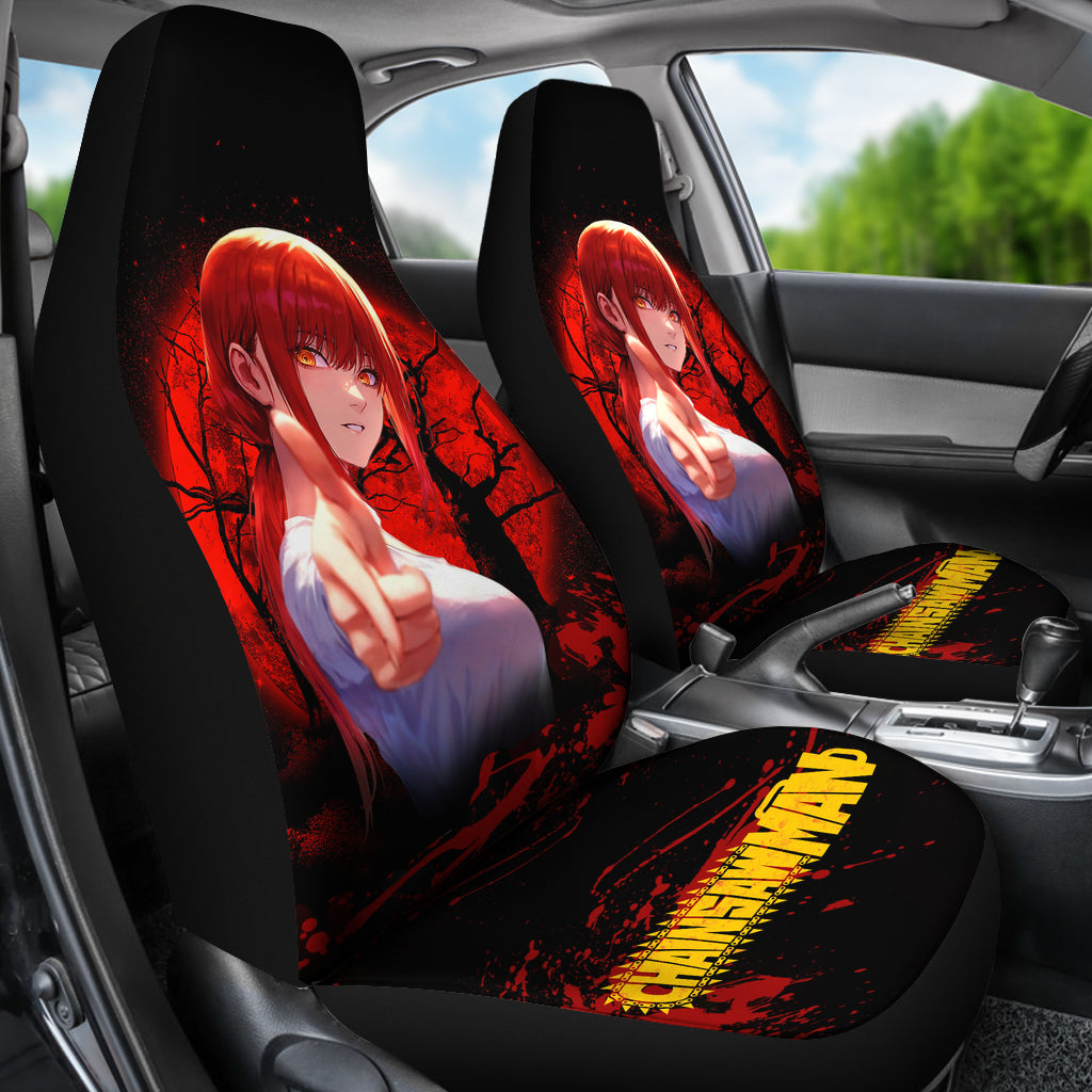 Makima Moonlight Chainsaw Man Car Seat Covers