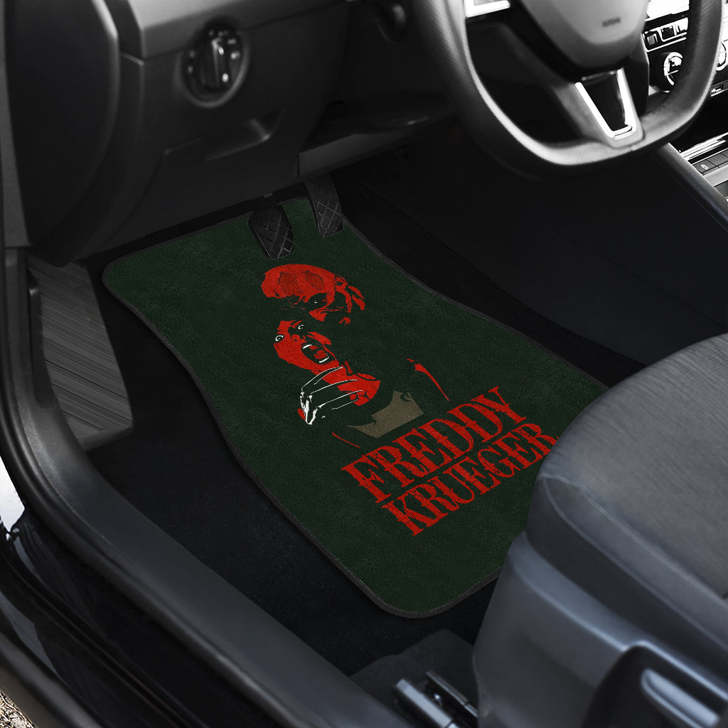 Horror Car Floor Mats A Nightmare On Elm Street Car Floor Mats Horror Freddy Krueger Halloween Car Mats