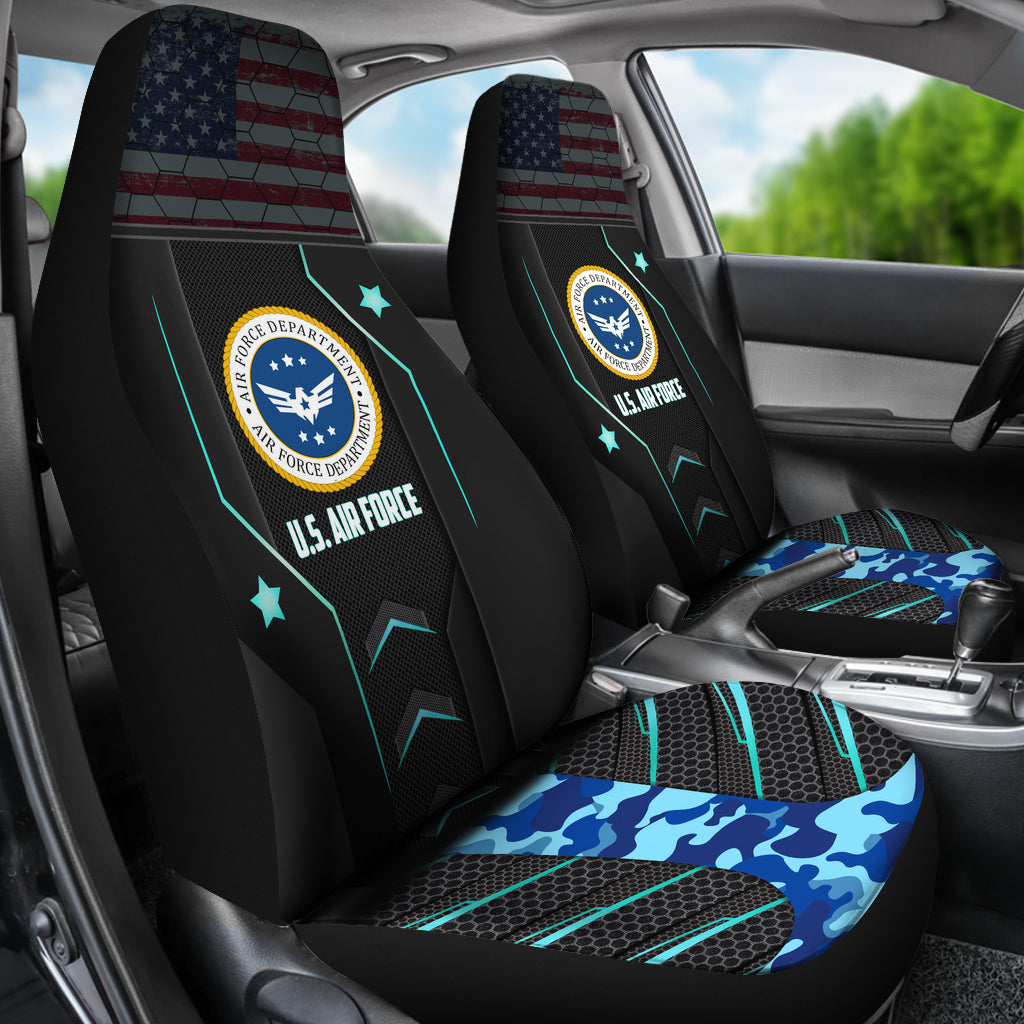 U.S Air Force Blue Camouflage Car Seat Covers