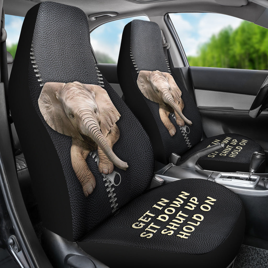 Get In Sit Down Baby Elephant Car Seat Covers