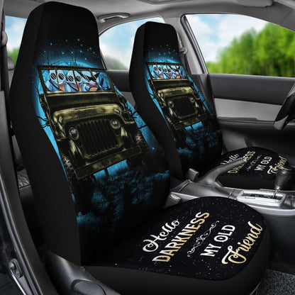 Squirtle Gangster Ride Jeep Moonlight Halloween Funny Car Seat Covers
