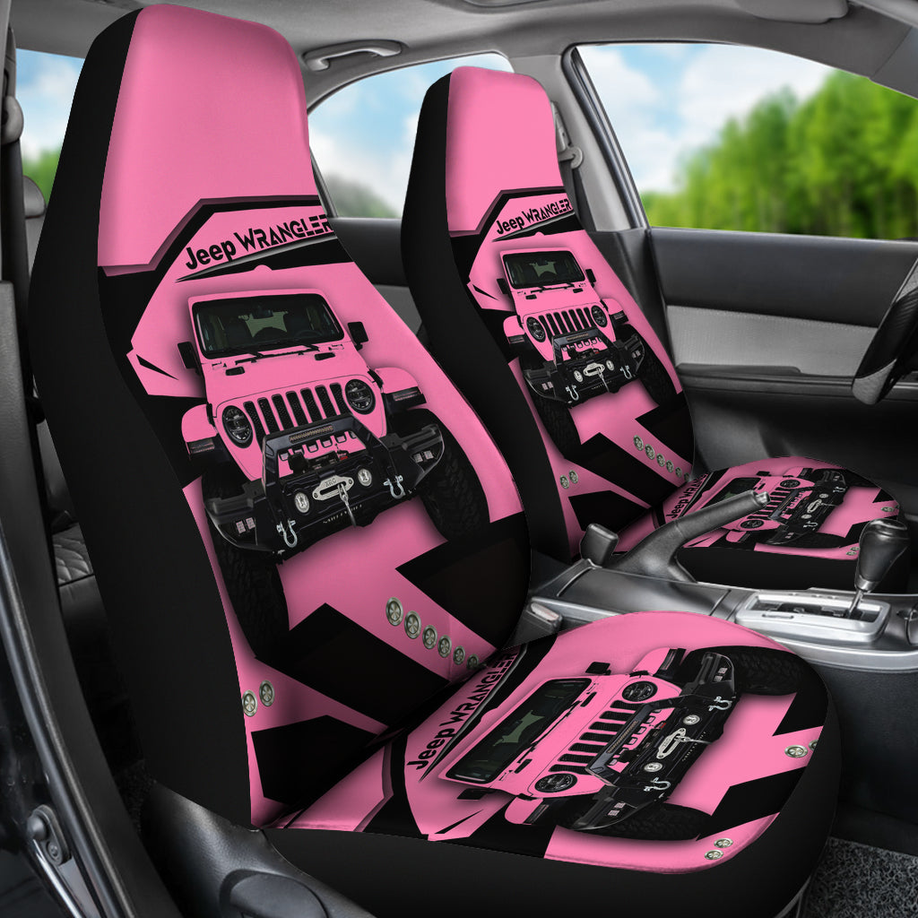 Pink Jeep Car Seat Covers