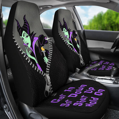 Get In Sit Down Zip Maleficent Car Seat Covers