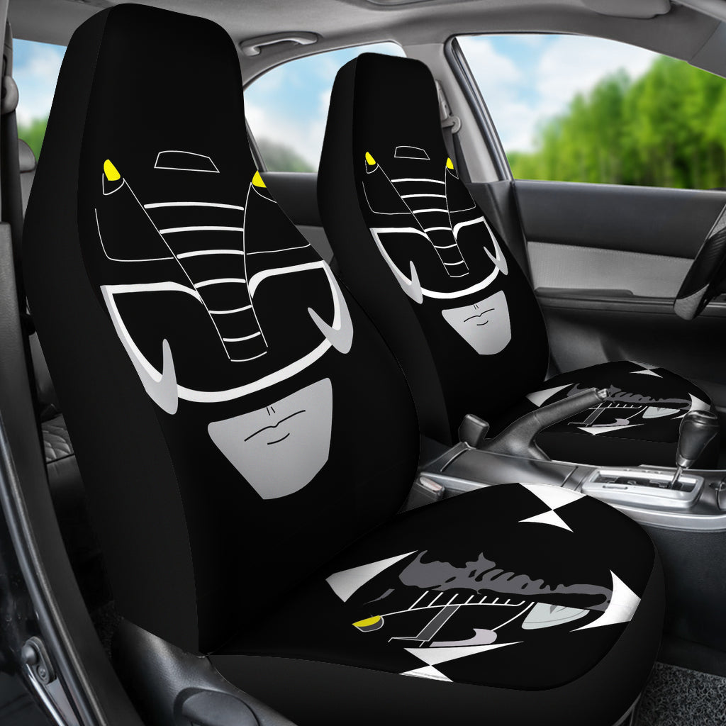 Mighty Morphin Power Rangers Black Car Seat Covers