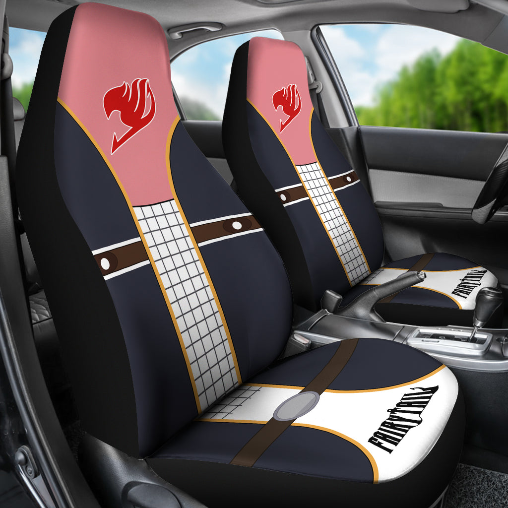 Anime Natsu Dragneel Fairy Tail Uniform Car Seat Covers
