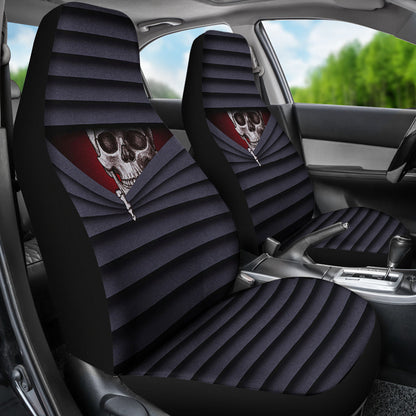 Skull Hiding Zipper Car Seat Covers