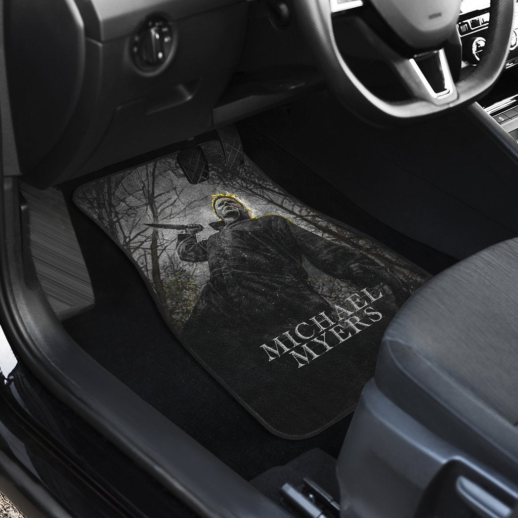 Horror Car Floor Mats Michael Myers Action In The Forest Car Mats