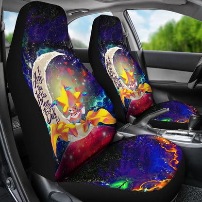 Jirachi Love You To The Moon Galaxy Car Seat Covers