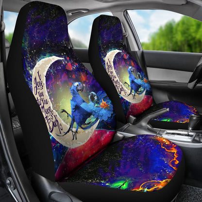 Rio Blu and Jewel Love You To The Moon Galaxy Car Seat Covers
