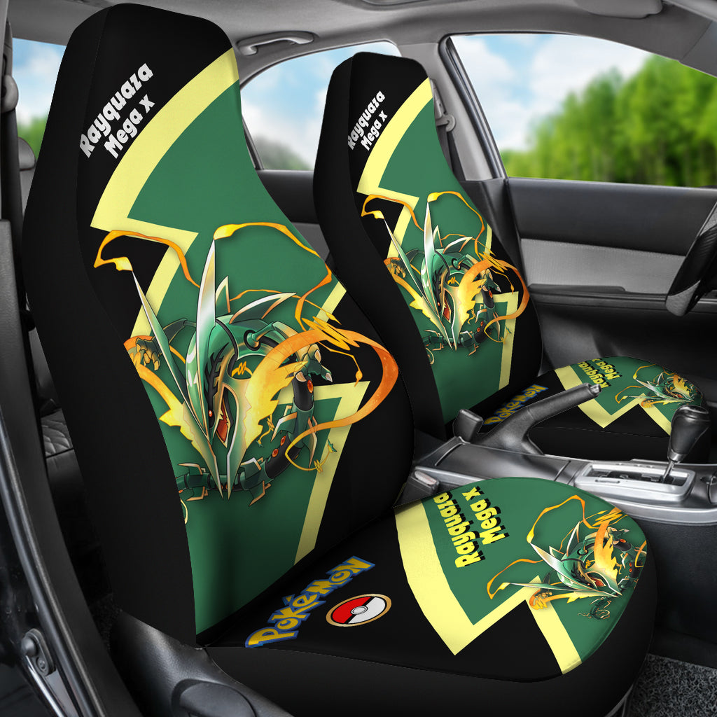 Mega Rayquaza X Car Seat Covers