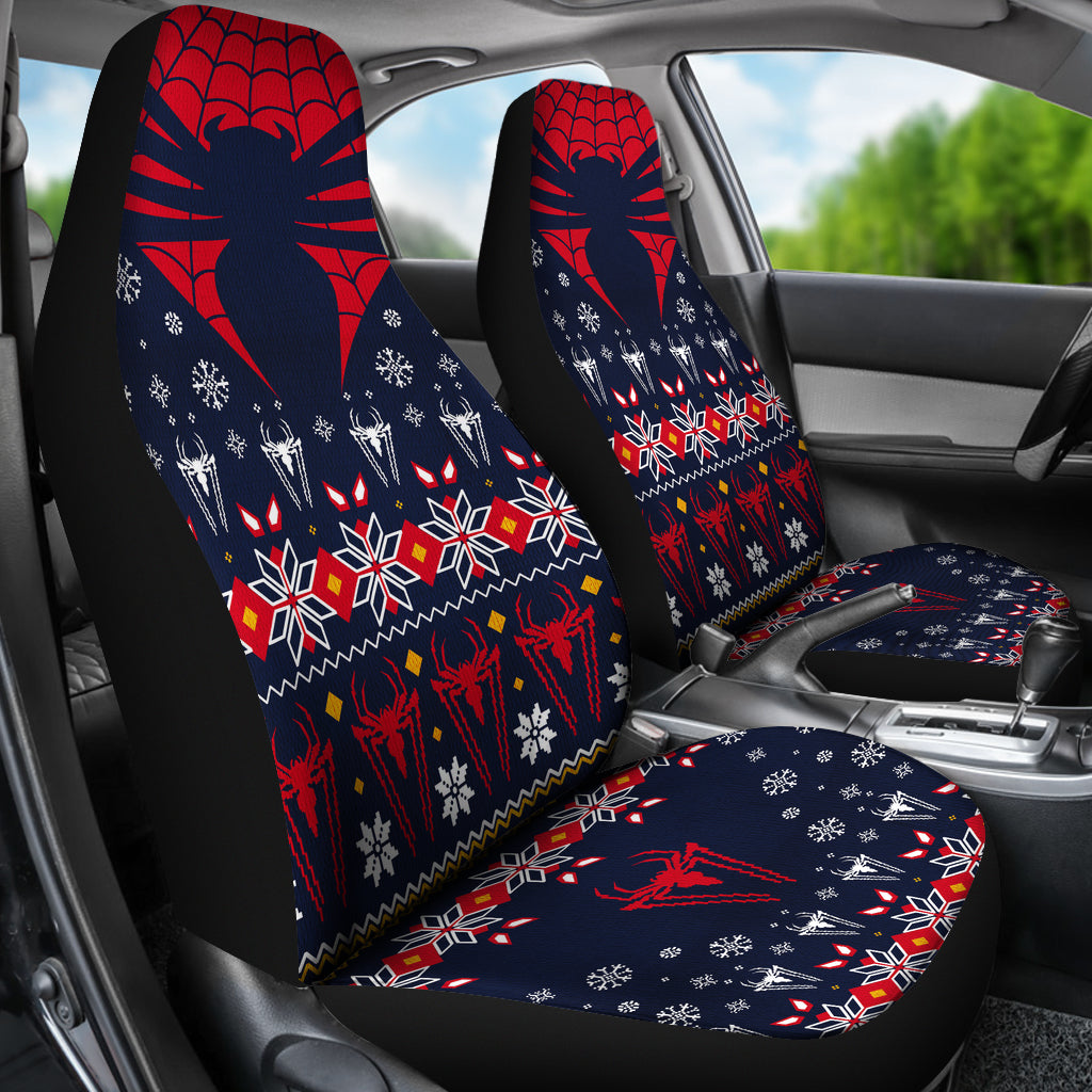 Spider Man Christmas Style Car Seat Covers