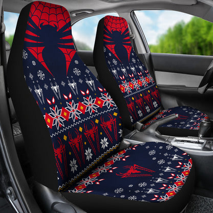 Spider Man Christmas Style Car Seat Covers