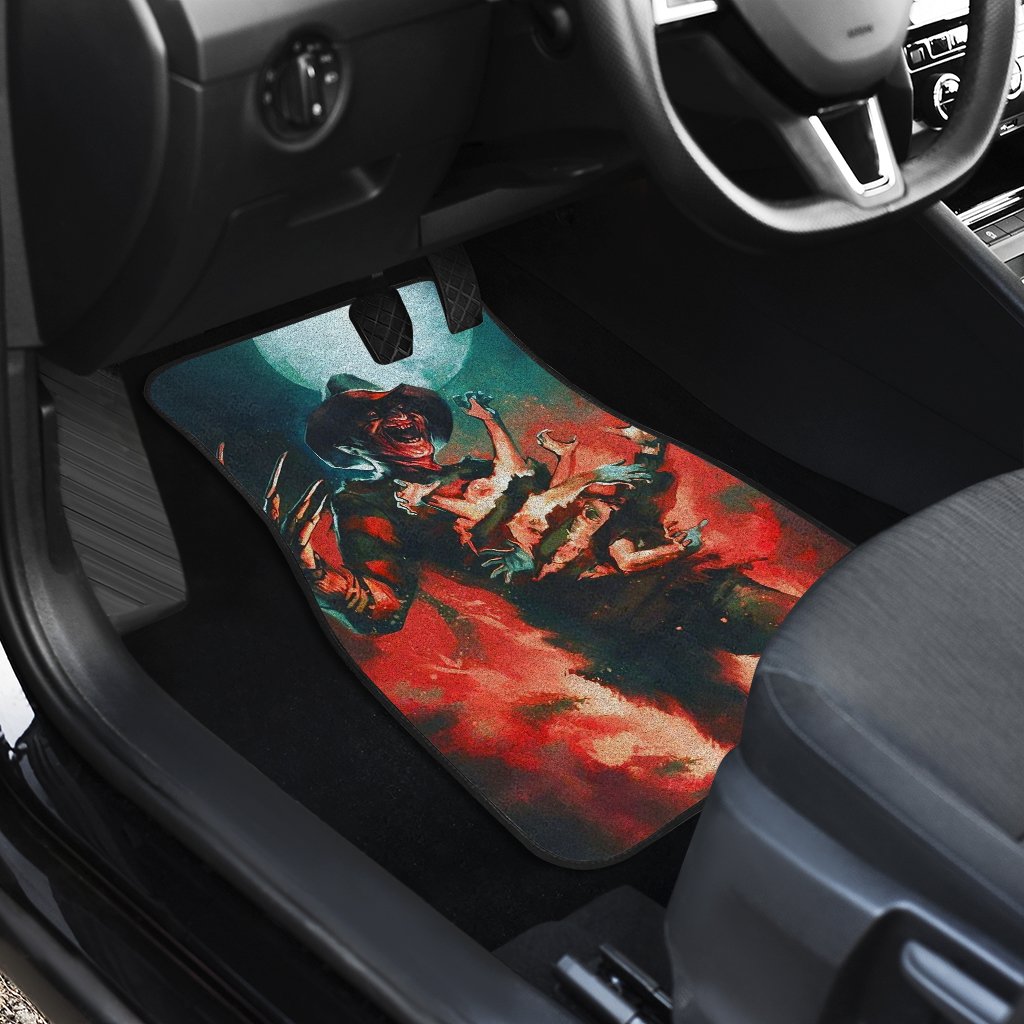 Horror Car Floor Mats Freddy Krueger Human Escape From Claw Car Mats