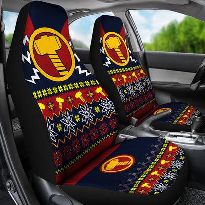 Thor Mjolnir Hammer Christmas Car Seat Covers