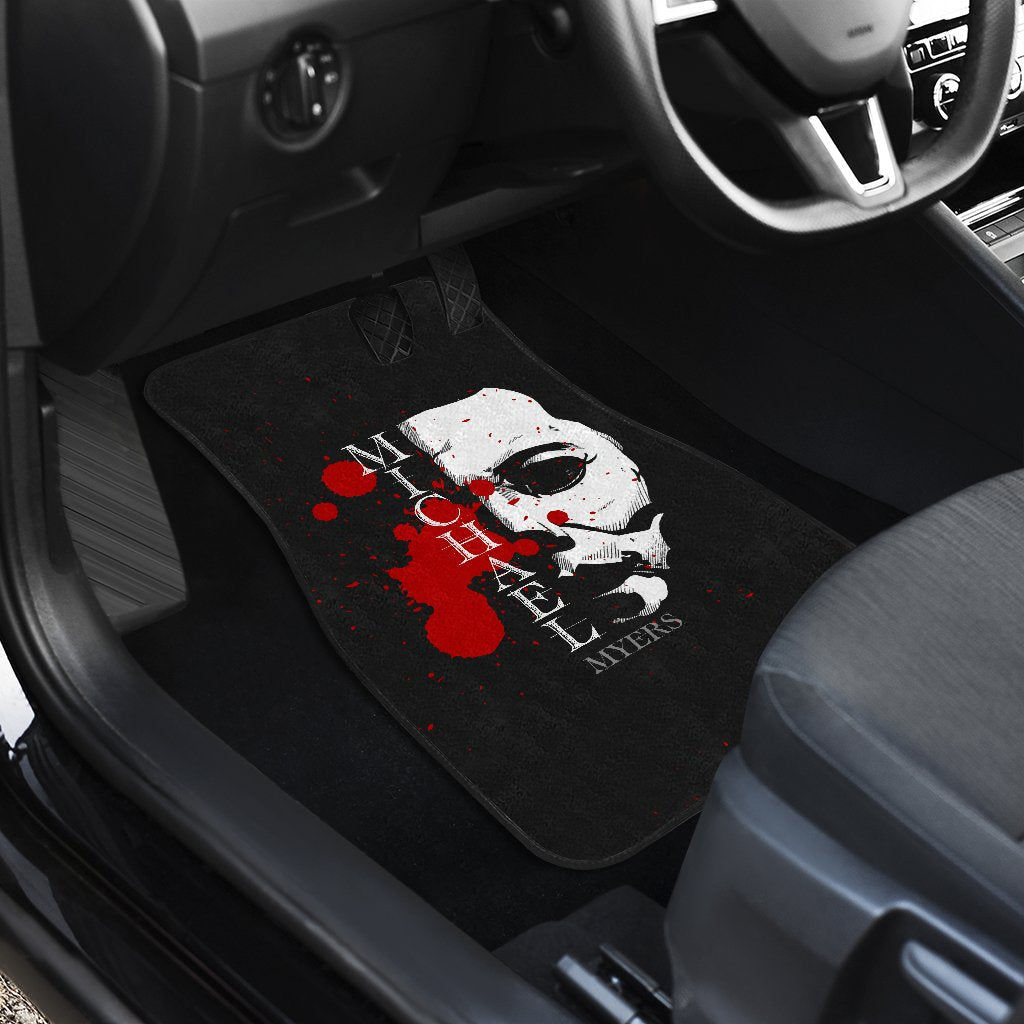 Horror Car Floor Mats Michael Myers Half White Face Car Mats