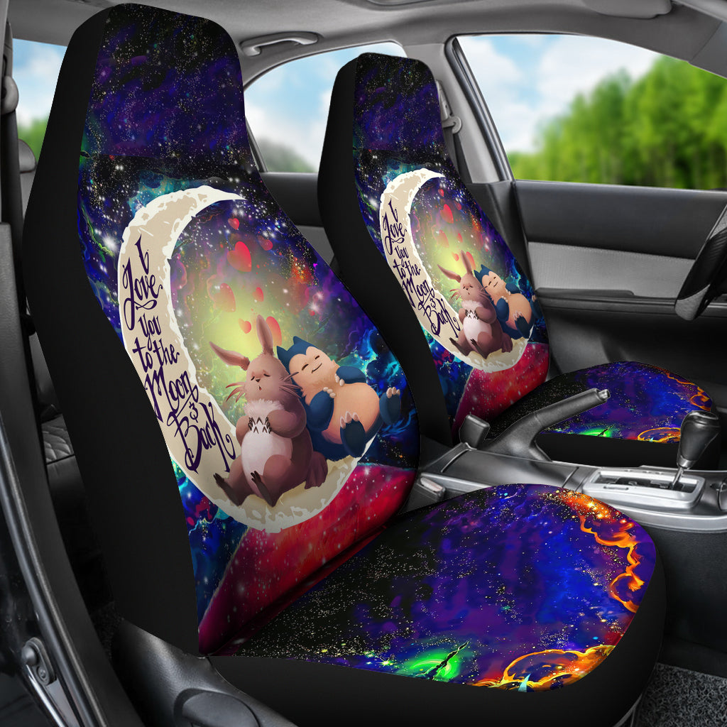 Totoro Ghibli Snorlax Love You To The Moon Galaxy Car Seat Covers