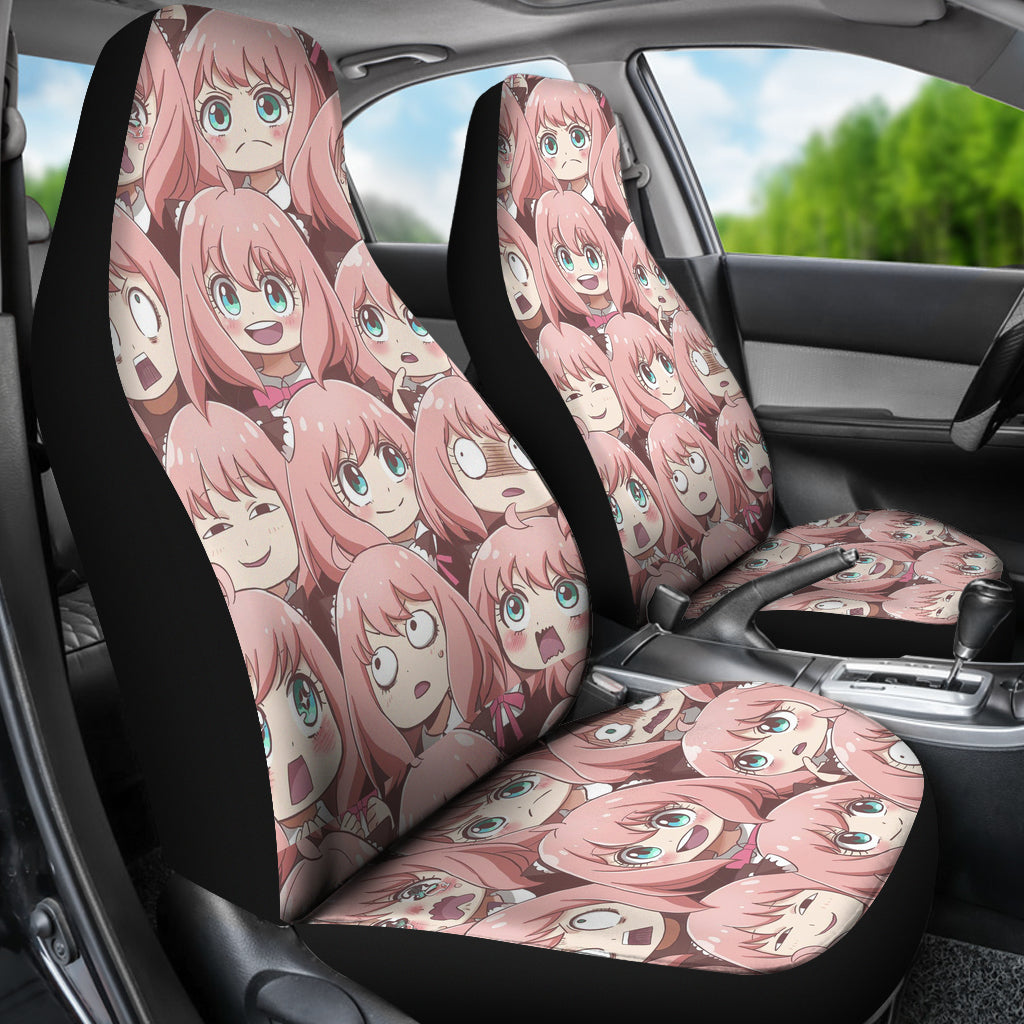 Anya Funny Reaction Spy X Family Car Seat Covers