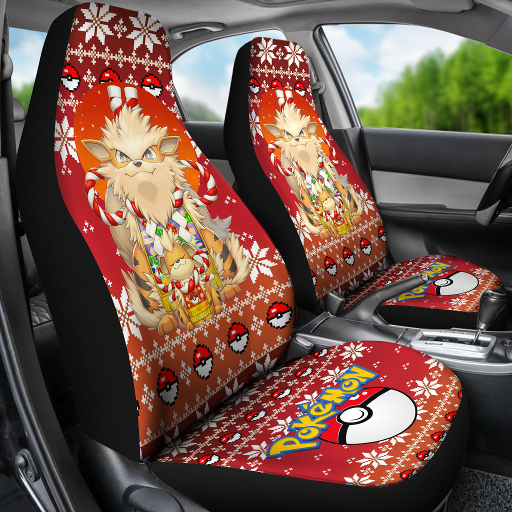 Arcanine Fire Christmas Car Seat Covers