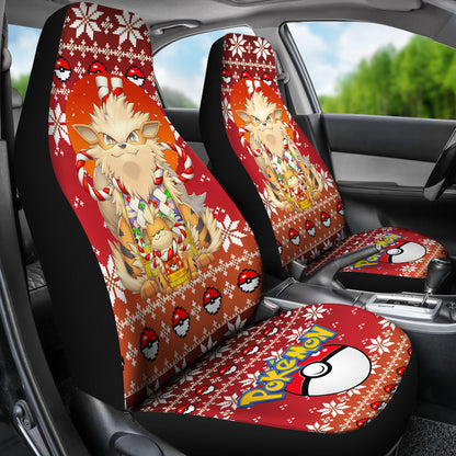 Arcanine Fire Christmas Car Seat Covers