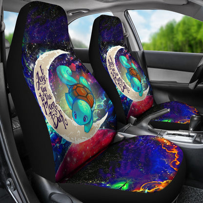 Squirtle Love You To The Moon Galaxy Car Seat Covers
