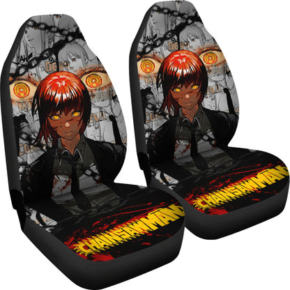 Makima Devil Chainsaw Man Car Seat Covers