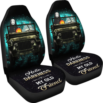 Totoro No Face Ghibli Funny Ride Jeep Anime Moonlight Halloween Car Seat Covers
