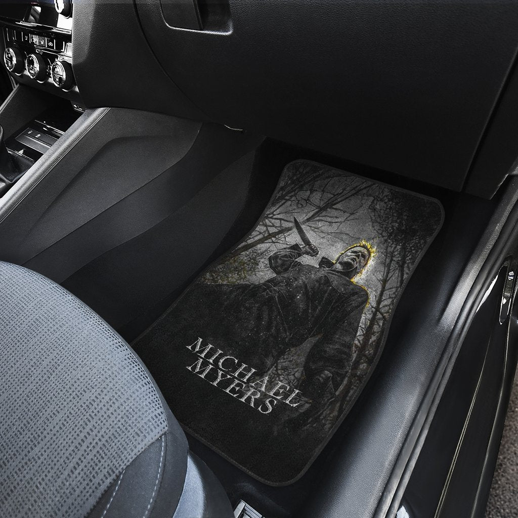 Horror Car Floor Mats Michael Myers Action In The Forest Car Mats