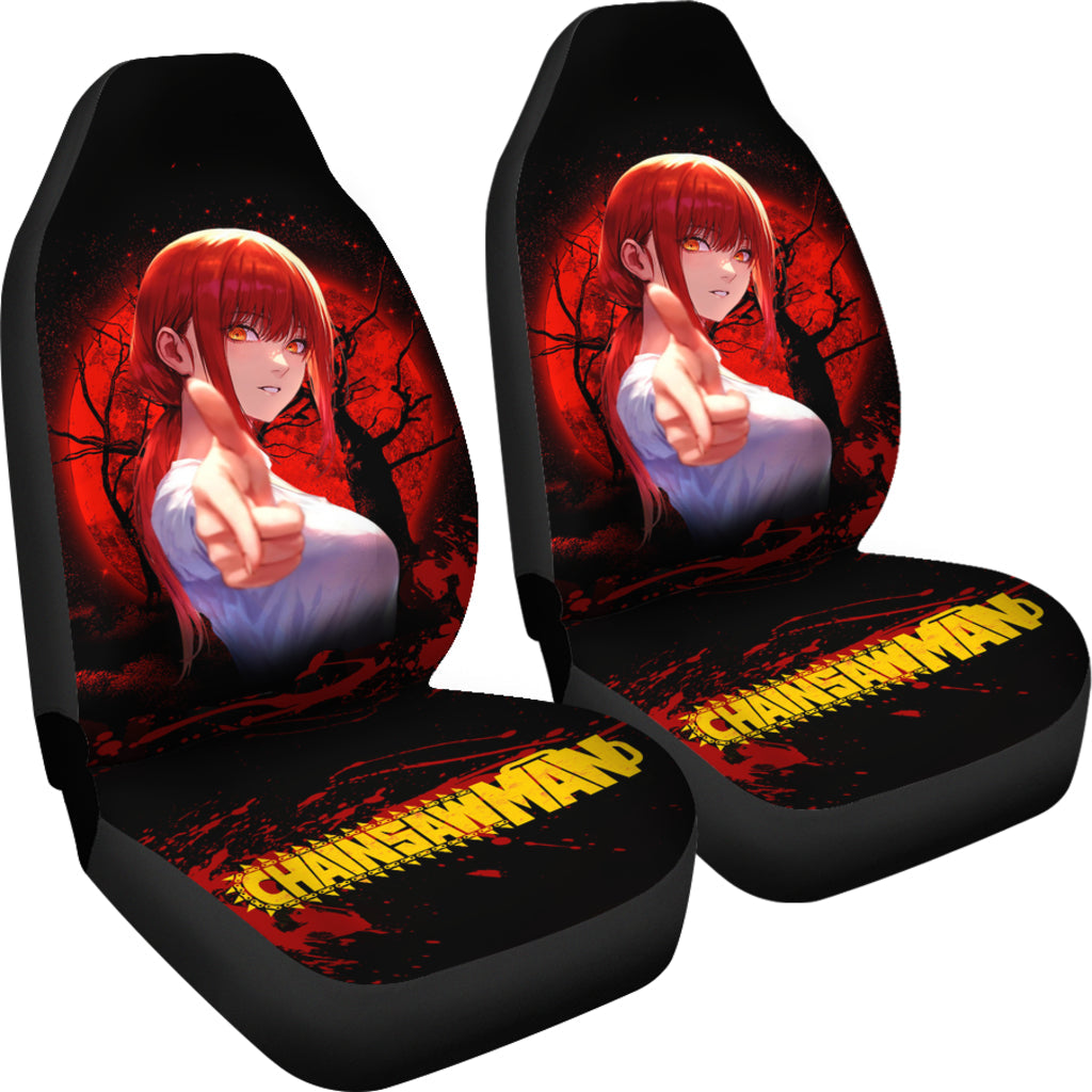 Makima Moonlight Chainsaw Man Car Seat Covers