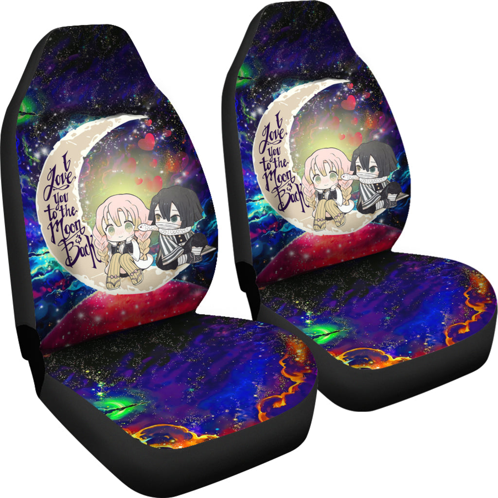 Kanroji And Kaburamaru Demon Slayer Love You To The Moon Galaxy Car Seat Covers