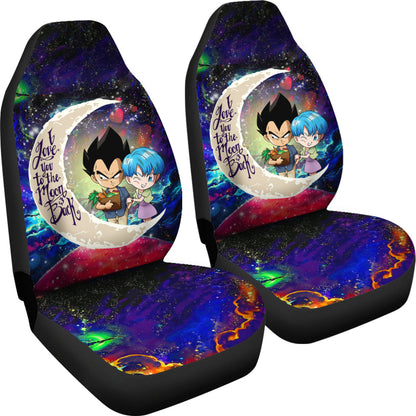 Vegeta And Bulma Dragon Ball Love You To The Moon Galaxy Car Seat Covers