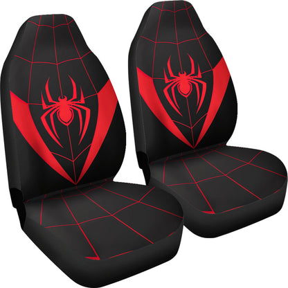 Spider Red Car Seat Covers Custom Uniform Printed Car Seat Covers