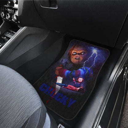 Horror Car Floor Mats Chucky Thunder Horror Film Halloween Car Floor Mats Horror Car Mats