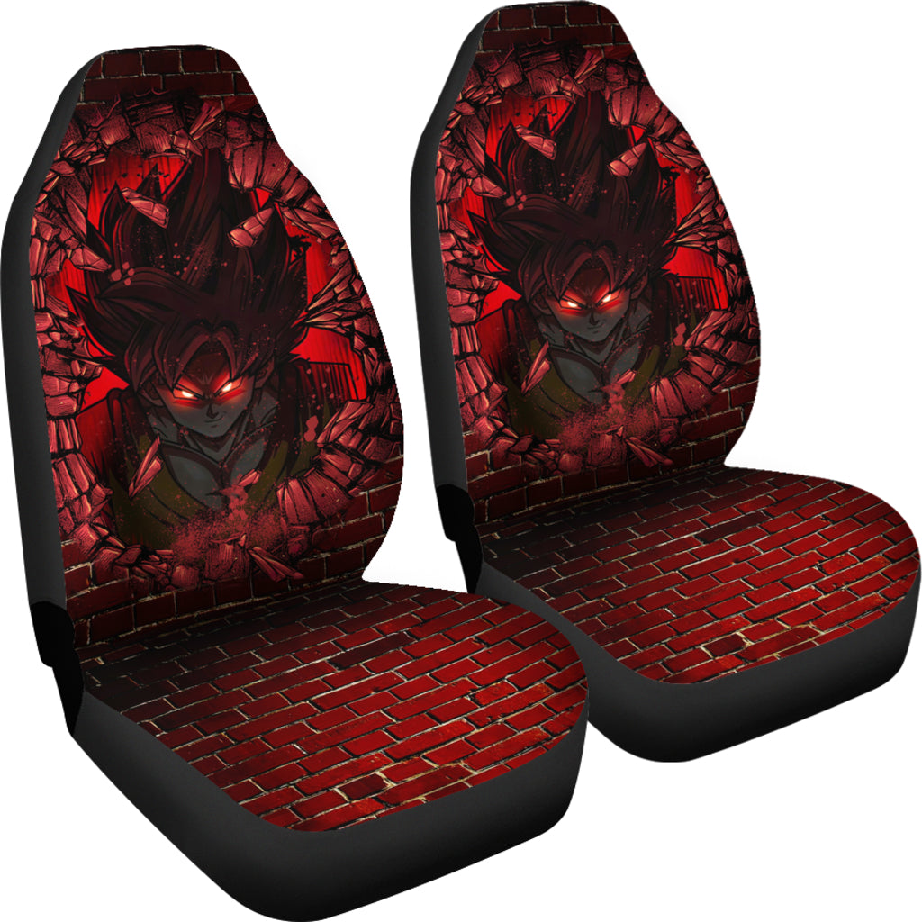 Goku Break Wall Car Seat Covers