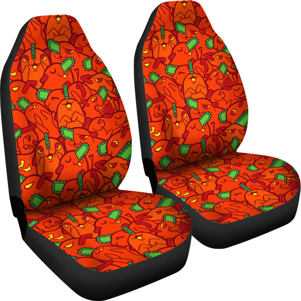 Chainsaw Man Pochita Car Seat Covers