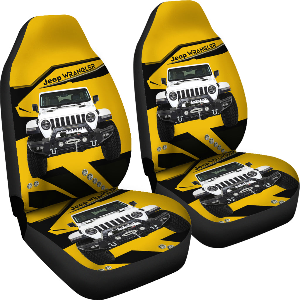 Yellow Jeep Car Seat Covers