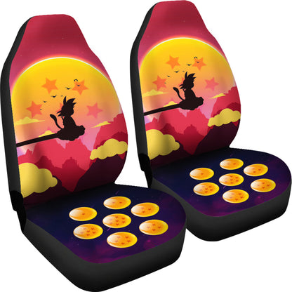Goku Kid Sunset Dragon Ball Anime Car Seat Covers