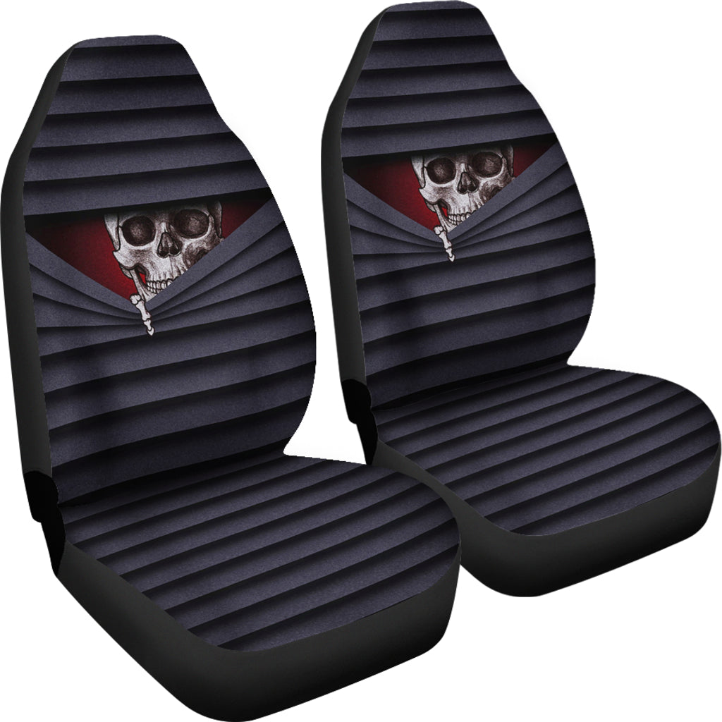 Skull Hiding Zipper Car Seat Covers