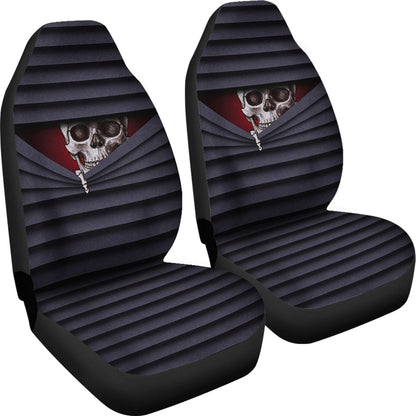 Skull Hiding Zipper Car Seat Covers