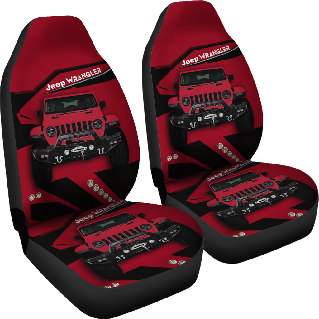 Jeep Dark Red Car Seat Covers