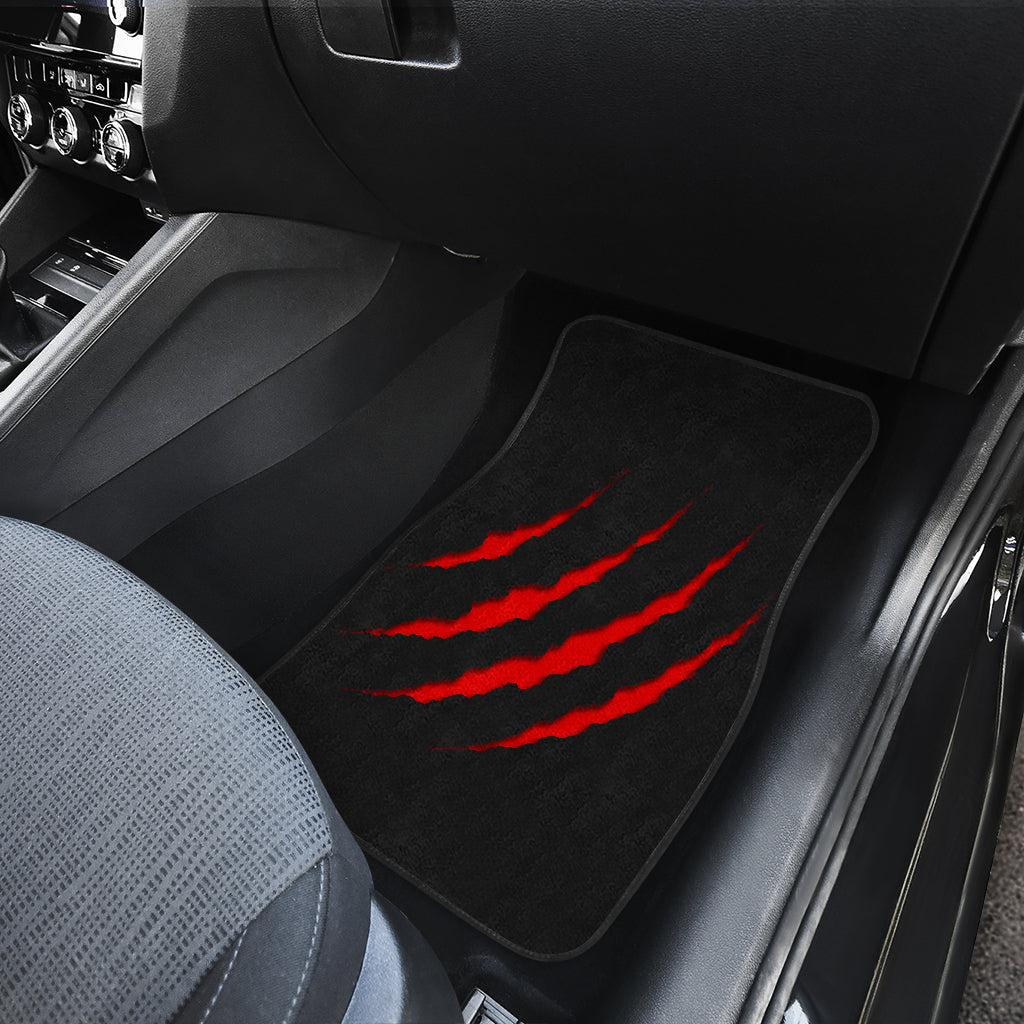 Horror Car Floor Mats Freddy Krueger Horror Flim Car Floor Mats Freddy Krueger Icon Halloween Car Mats