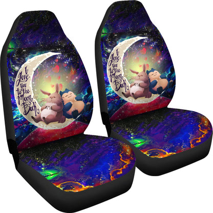 Totoro Ghibli Snorlax Love You To The Moon Galaxy Car Seat Covers