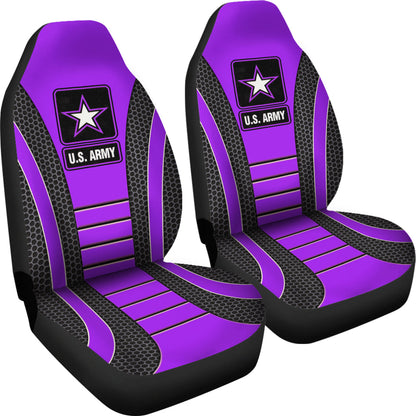 US ARMY Purple Car Seat Covers