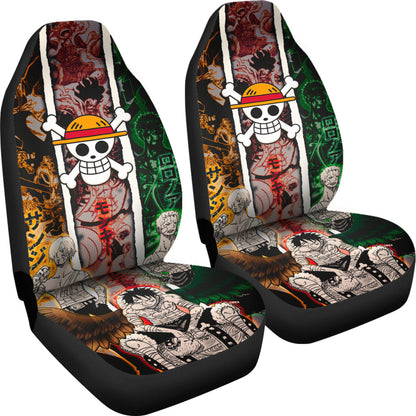 One Piece Zoro Luffy Anime Car Seat Covers